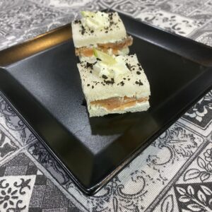 Sült lazacos tramezzini