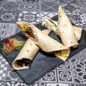 sonkás sajtos tortilla