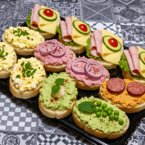 Mini party szendvicsek box